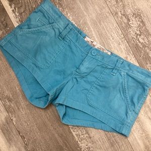 Like New Aqua Hollister Shorty Shorts 3